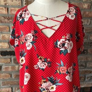 SWEET RAIN Floral Blouse